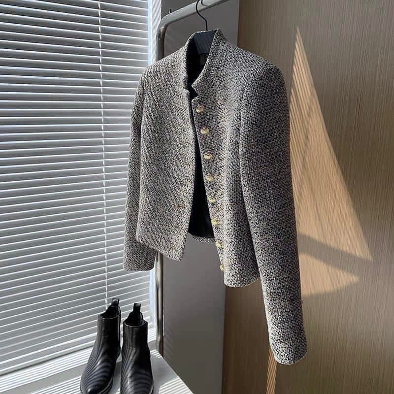 Áo Dạ Tweed Hai Lớp Cao Cấp Màu Tiêu Cúc Đồng ( Có Bigsize ) A088 | BigBuy360 - bigbuy360.vn