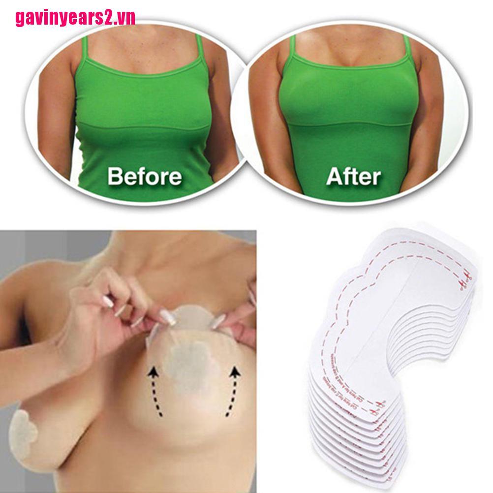 Bộ 10 Miếng Dán Nâng Ngực Trong Suốt Tiện Lợi Dành Cho Nữ