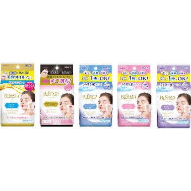 ( Mẫu mới ) Khăn giấy tẩy trang Bifesta Cleansing Sheets ( 46 miếng )