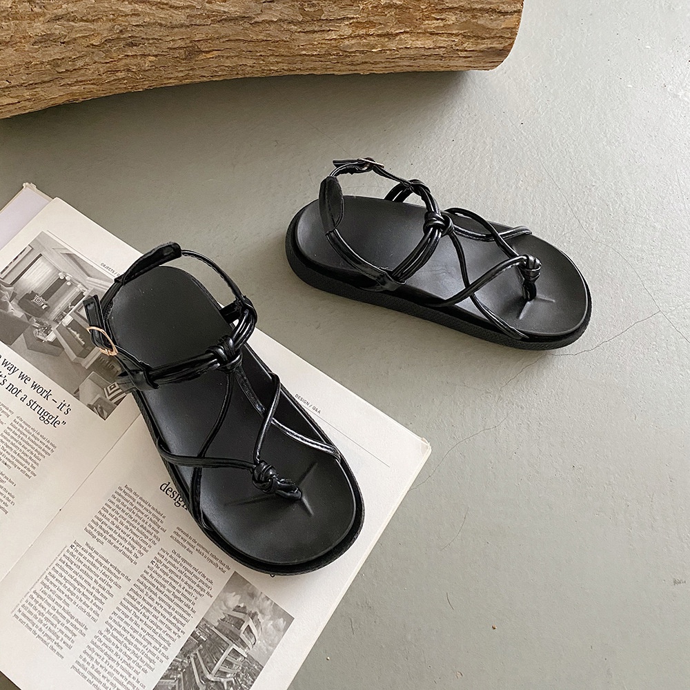 Giày sandal nữ giayBOM quai dây đế bánh mì cao 3 cm B1289