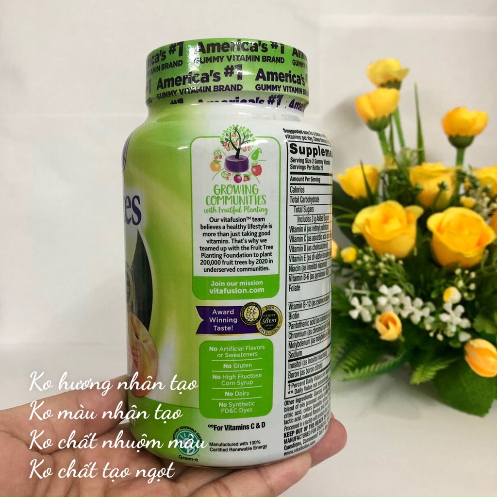 ❤ Sale Xả Kho [Date 9/2021] Kẹo dẻo Vitafusion Multivites 150 viên Mỹ (Nam/Nữ) | BigBuy360 - bigbuy360.vn