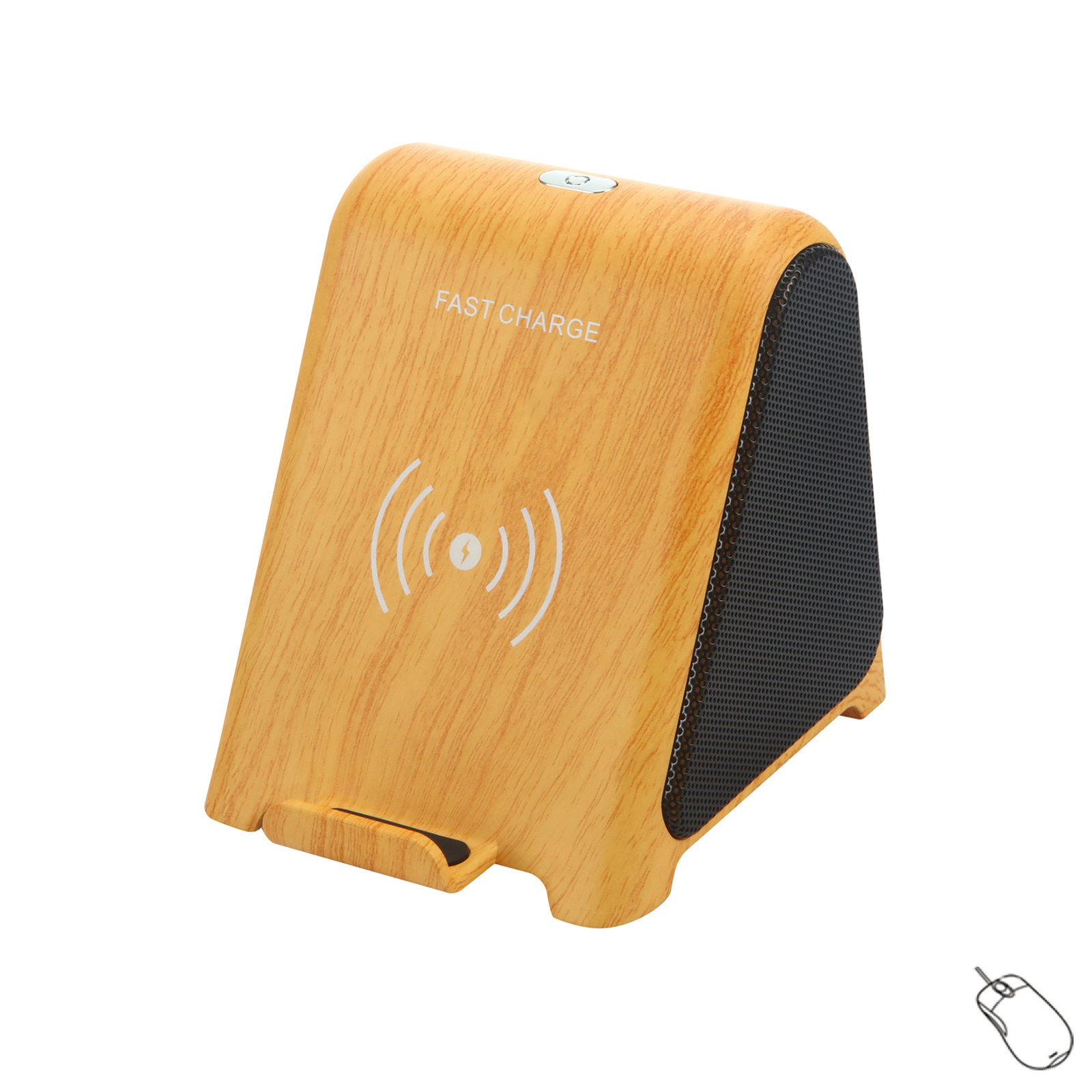 3C♦Bluetooth Speaker 3 In 1 Sets Wireless Charging  Speaker Subwoofer Portable 2 In 1 Wireless Charger Dual Speaker 3D Stereo Stereo Desktop Stand For