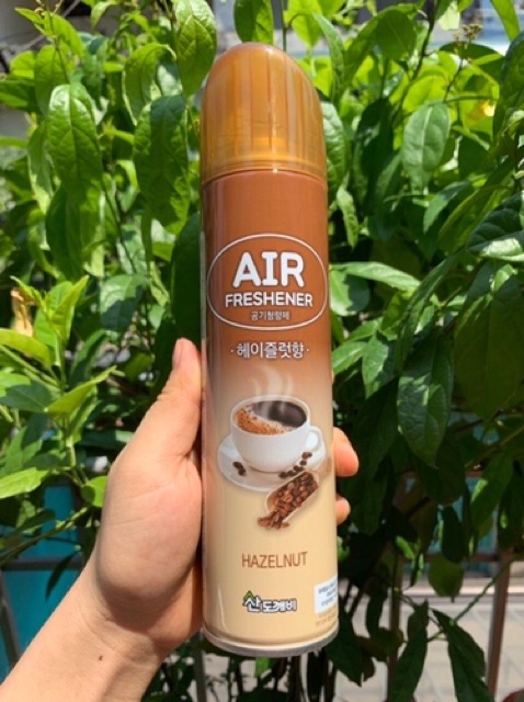 NƯỚC HOA XỊT PHÒNG SANDOKKAEBI 370ML HƯƠNG HAZELNUT - nước hoa ô tô hương cafe sữa - chai xịt cafe sữa hàn quốc air