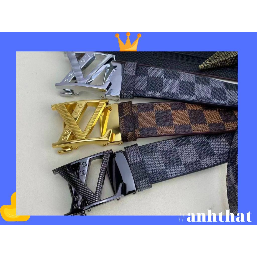 Thắt lưng da nam cao cấp mặt kim loại nguyên khối trẻ trung Full hộp đựng-da nịt bò 2 lớp - BH 12 tháng