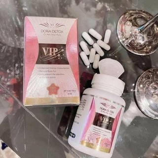 VIÊN GIẢM CÂN THẢO DƯỢC DORA DETOX VIP [TẶNG 1 GEL TAN MỠ]