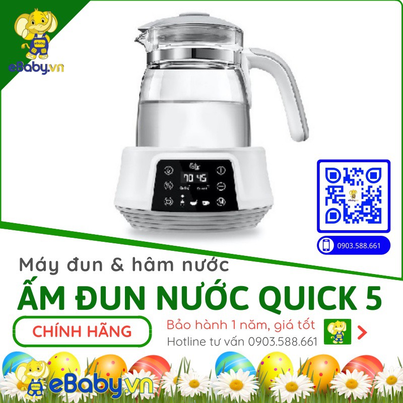 Máy đun nước và hâm nước pha sữa điện từ Quick 5 FatzBaby FB3569TK - Bảo hành 12 tháng toàn quốc