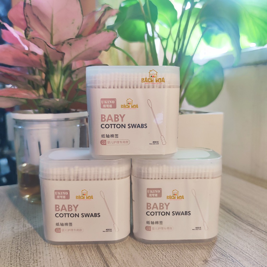 Hộp 200 tăm bông ngoáy tai  Baby Bee cho bé