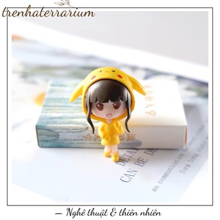Tiểu cảnh cô gái chibi Terrarium đáng yêu