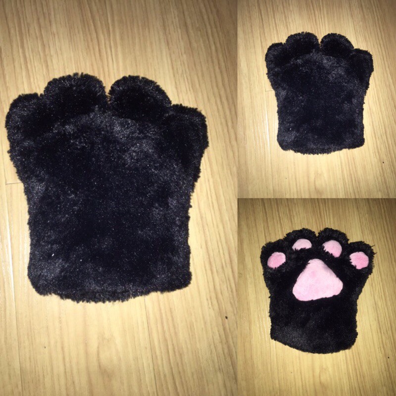 RT4 Rối tay hình bàn tay thú nhồi bông gấu cho bé