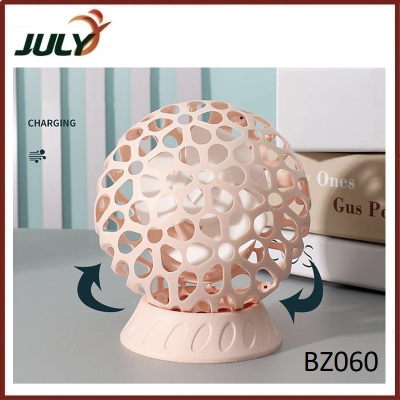 Quạt hình cầu để bàn nhỏ - Quạt đèn ban đêm BZ060 - giao màu ngẫu nhiên