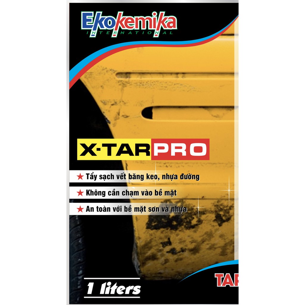 Dung dịch tẩy băng keo và nhựa đường XTAR PRO EKOKEMIKA ITALY 1L, 5L, 20L