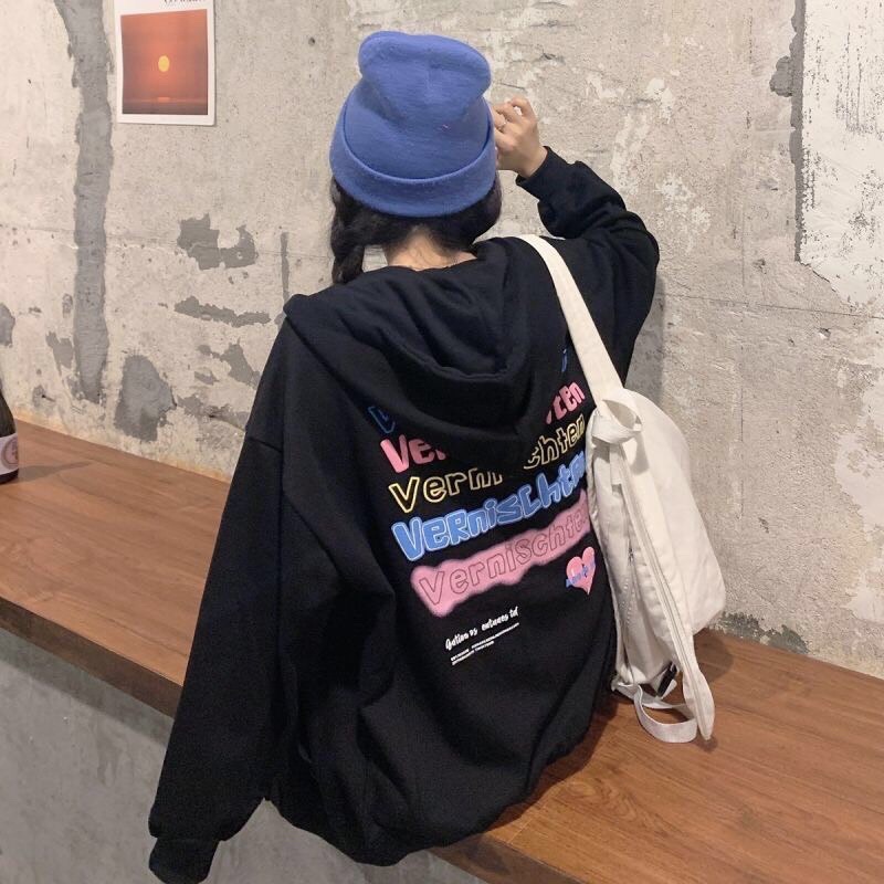 [CÓ ẢNH THẬT] Áo Khoác Tim In 2 Mặt Unisex Nam Nữ- Áo Khoác Ulzzang Form Rộng