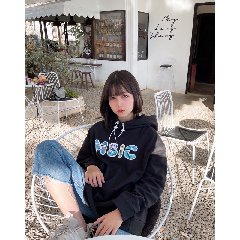 Áo Khoác MOM SAYS I'M COOL-Hoodie-Local Brand Unisex-NORMAL-ĐEN