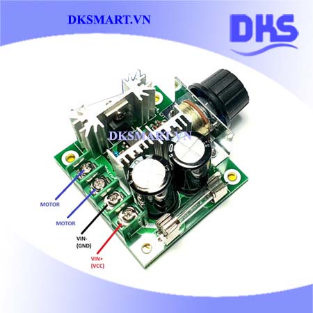 Bộ điều khiển tốc độ động cơ pwm DC 12-40V 10A