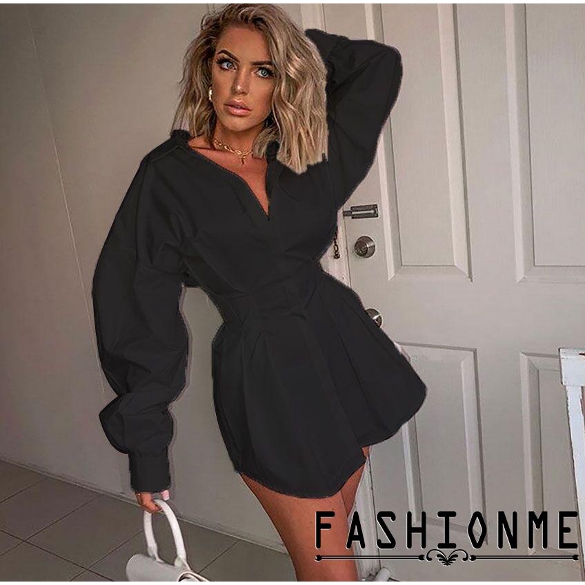 Đầm tay dài cổ chữ V thời trang quyến rũ cho nữ | BigBuy360 - bigbuy360.vn