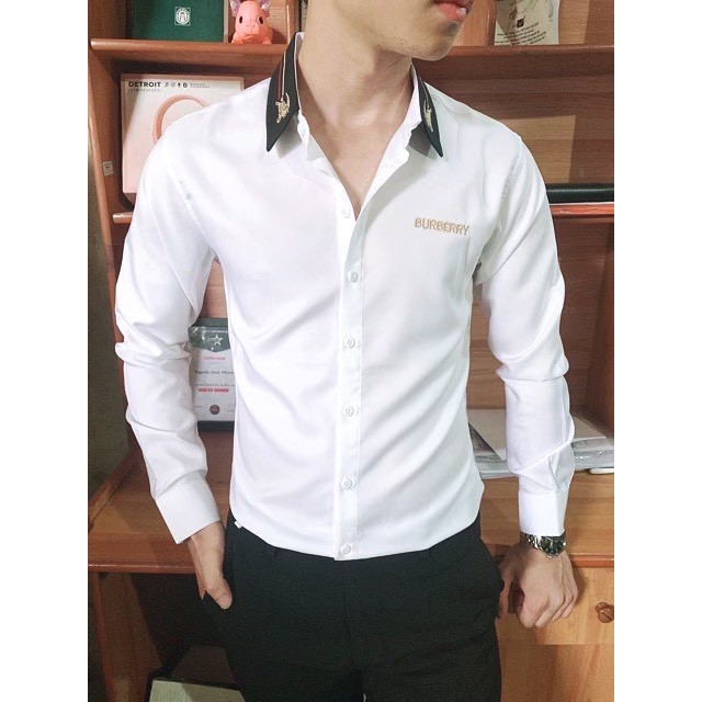 Áo Sơ Mi Nam Dài Tay Chất Kate Lụa mềm không nhăn không xù