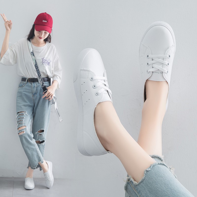 Giày Lười Slip On Buộc Dây Đế Bệt In Hình Tim Siêu Xinh  MPS224 - Mery Shoes | BigBuy360 - bigbuy360.vn