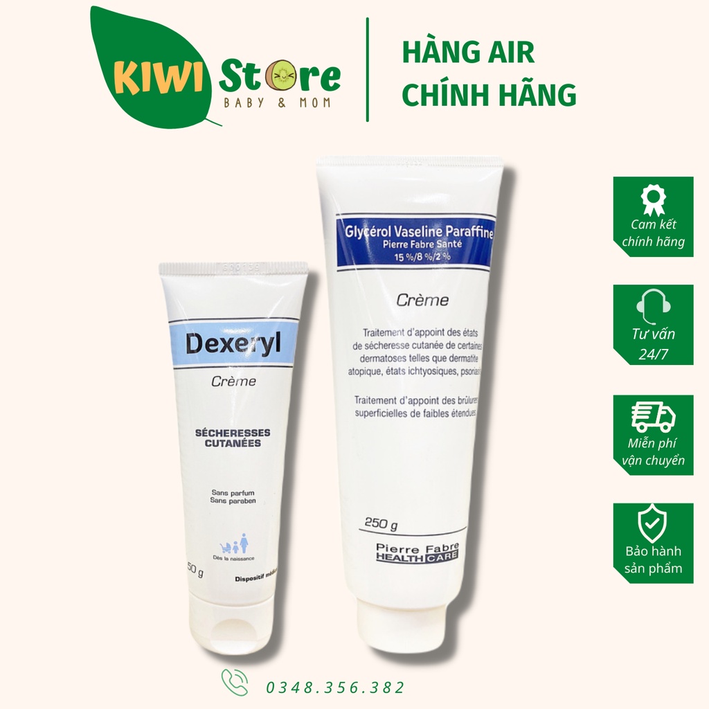 Kem nẻ Dexeryl -  Glyxerol Vaseline Paraffine Pháp cho bé ( 50gr / 250gr )