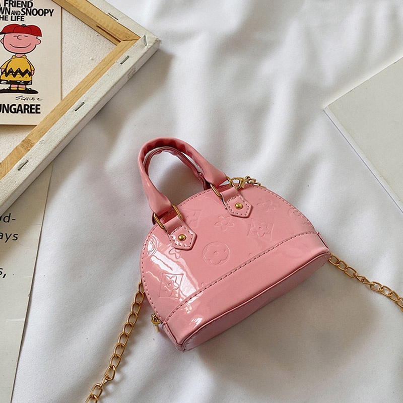 Túi IELGY da bóng phối dây xích thời trang dành cho nữ