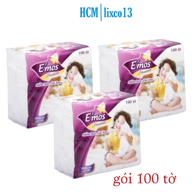 Giấy ăn E’mos premium 330*330mm.siêu dai siêu mềm