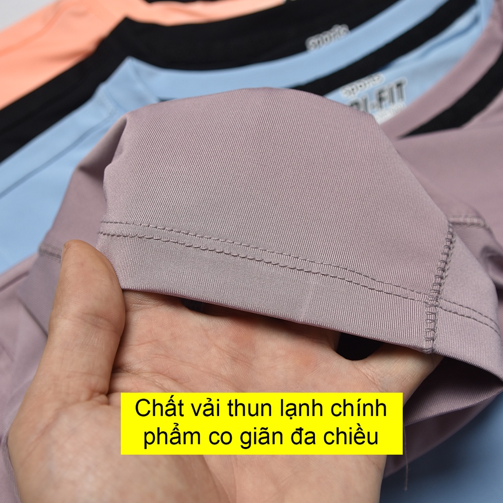Áo croptop tập gym yoga nữ thể thao phối ráp chất thun lạnh chính phẩm co giãn thoải mái.