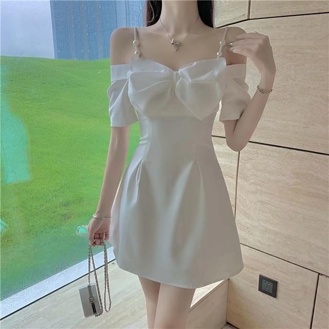 Đầm Sinh Nhật Một Dây Thắt Nơ Phong Cách Mới Mùa Hè