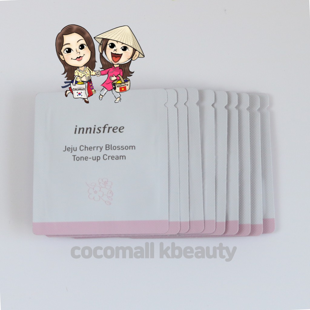 Gói Sample Kem Dưỡng Trắng, Nâng Tone Màu Da Innisfree Jeju Cherry Blossom Tone Up Cream 1ml cocomallkbeauty | BigBuy360 - bigbuy360.vn