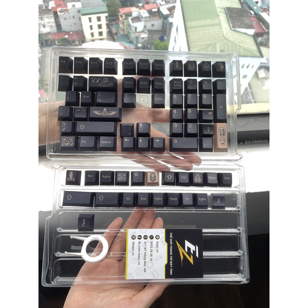 Keycap Cho Bàn Phím Cơ GMK Pharaoh Thick PBT Cherry Profile 129 Phím