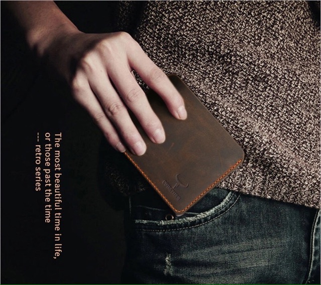 Ví Nam da 100% top bò genuine leather wallets men sang trọng, ngắn nam thương hiệu Cowather hàng xách tay Mỹ chính hãng