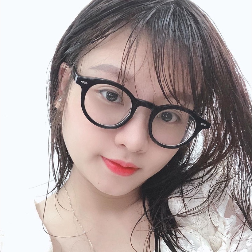 Gọng kính cận nam nữ tròn đẹp thời trang Hàn Quốc cao cấp chống tia UV Wanna Hang DAY WHGM76