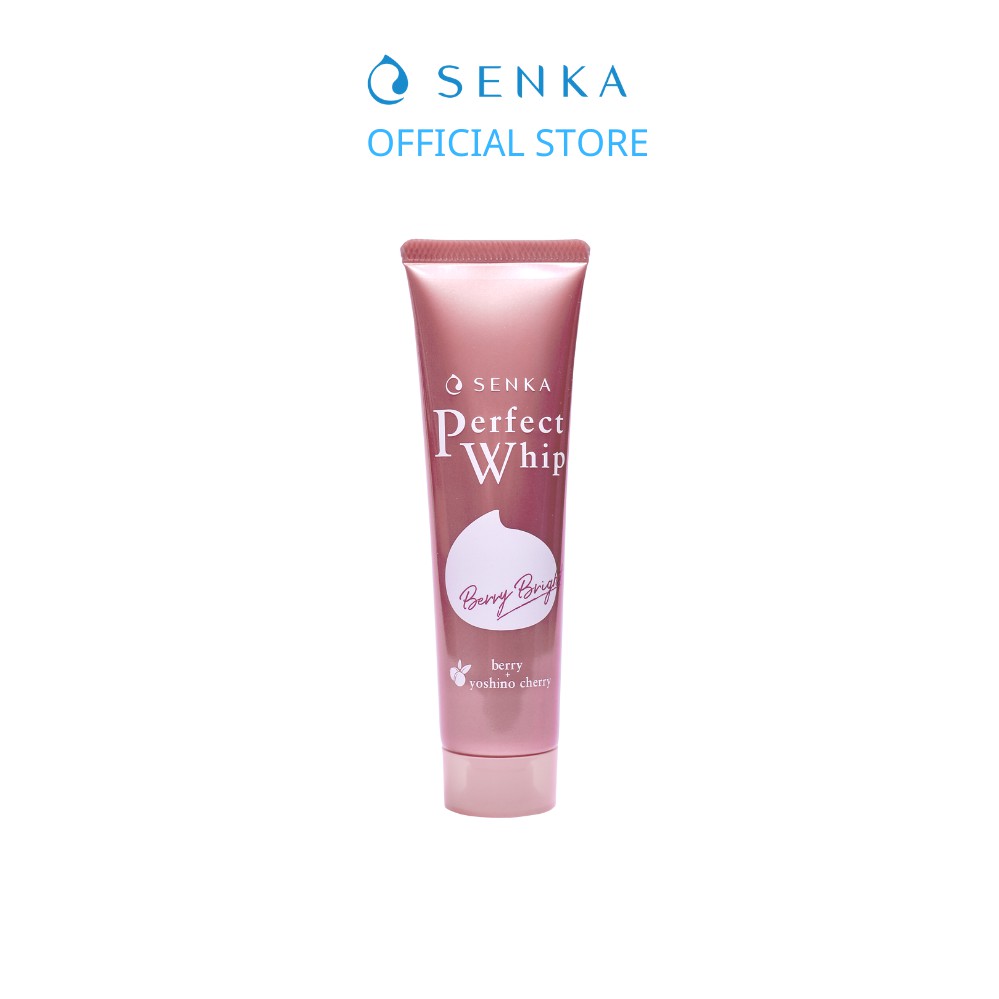 Sữa rửa mặt Sạch sâu - Sáng hồng Senka Perfect Whip Berry Bright 50g