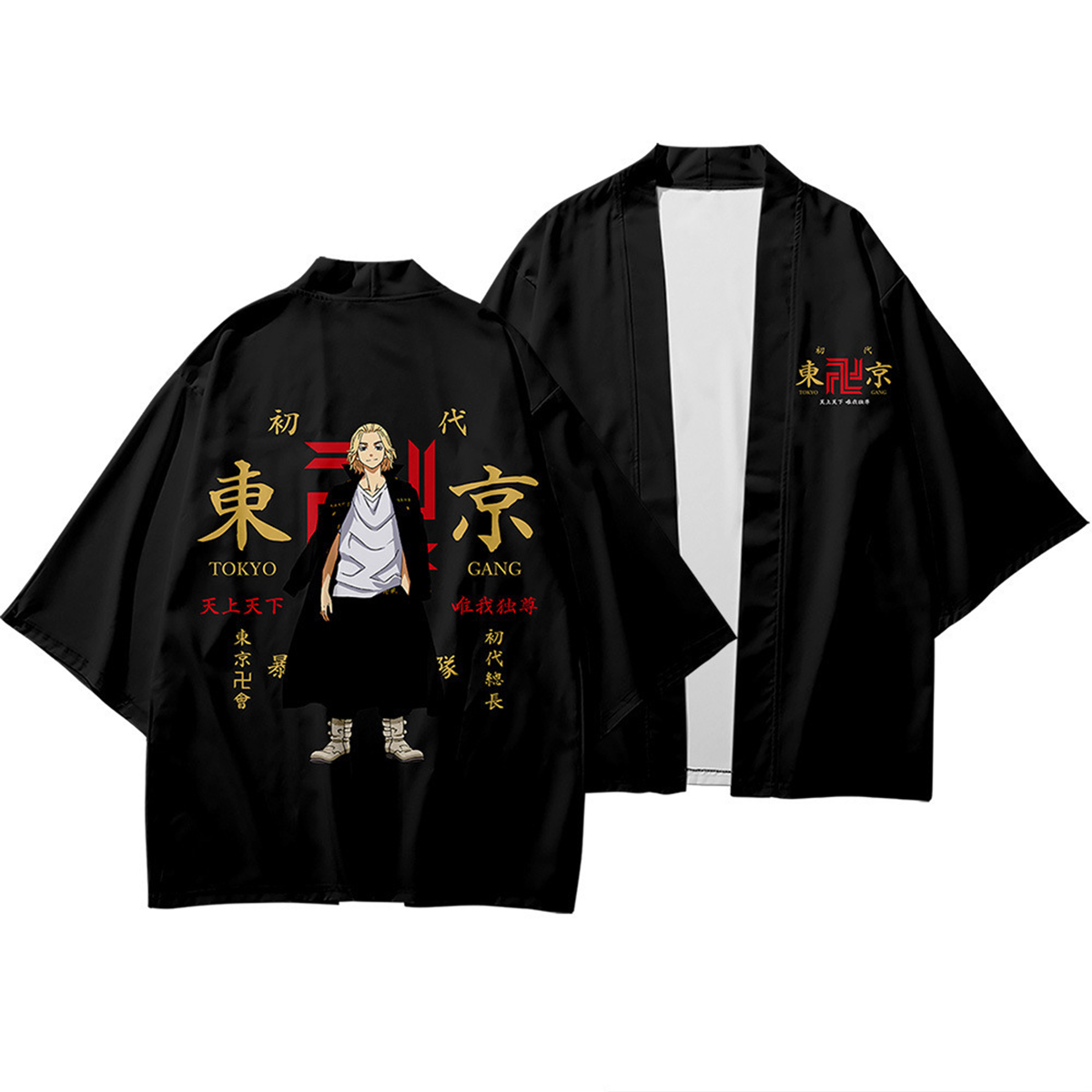 Anime Tokyo Revengers Kimono Sano Manjirō Ken Ryuguji In Áo sơ mi Haori Áo sơ mi 3/4 tay áo sơ mi | BigBuy360 - bigbuy360.vn