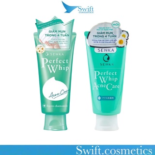 Sữa rửa mặt dành cho da mụn senka perfect whip acne care 100g
