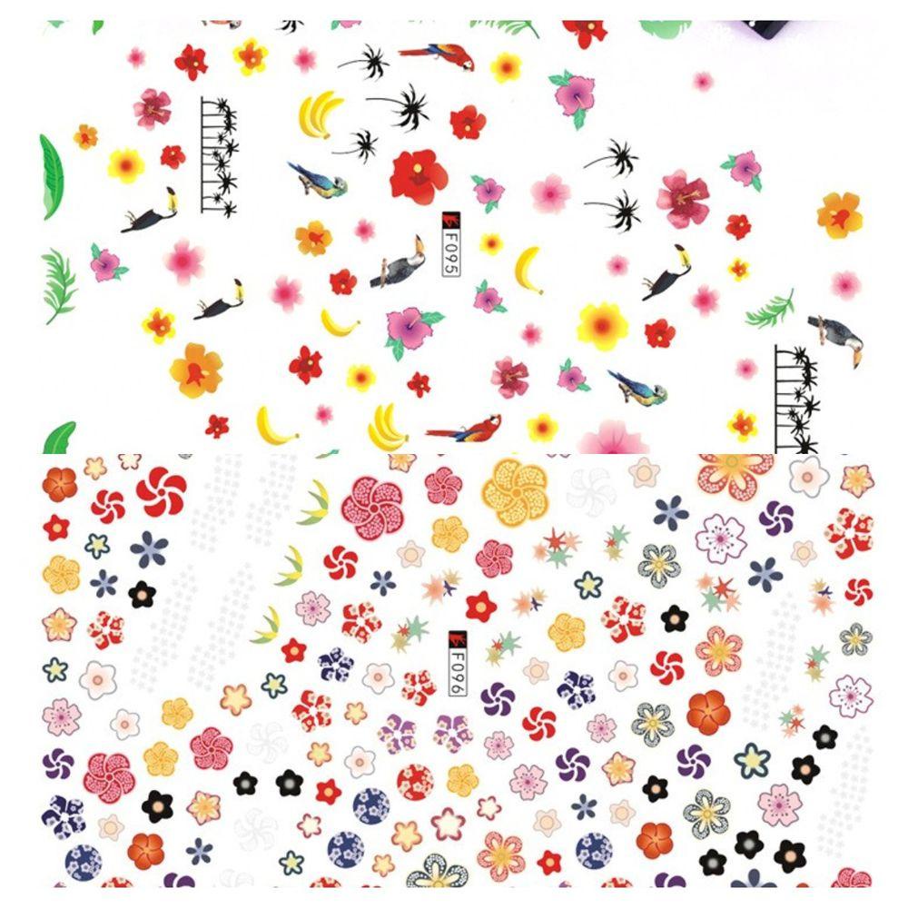 Nhãn Dán Móng Tay Tự Dính Họa Tiết Hoa Hồng Lãng Mạn Thời Trang Cho Nữ