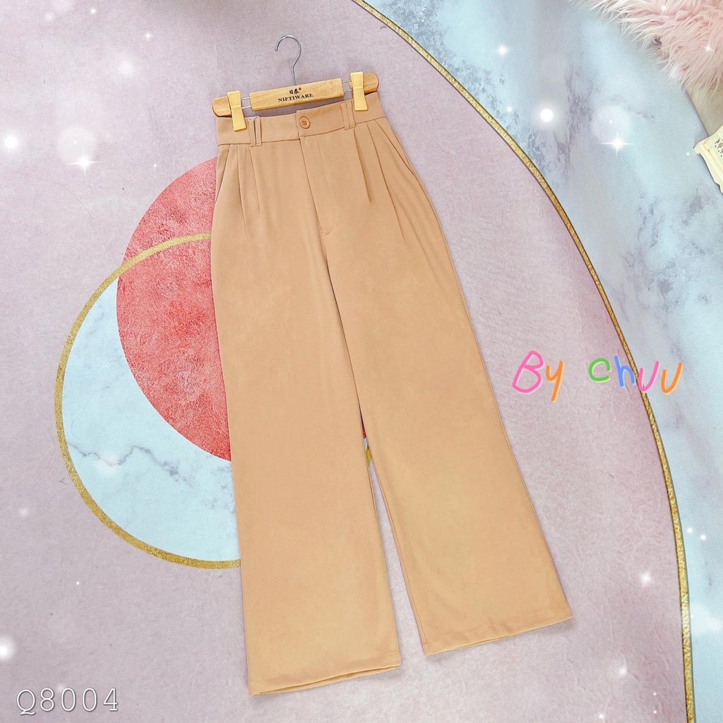 Quần ống rộng culottes dài đai đúp CHUU Q8004