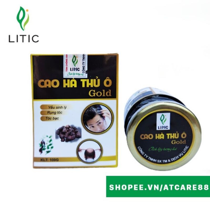 Hà thủ ô đỏ giảm rụng tóc bổ máu đẹp da yếu sinh lý cải thiện tóc bạc sớm LITIC CHTO