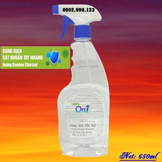 Xịt Khuẩn On1 650ml Làm Sạch Và Diệt Khuẩn Trên Mọi Bề Mặt (Hương Bamboo Charcoal)