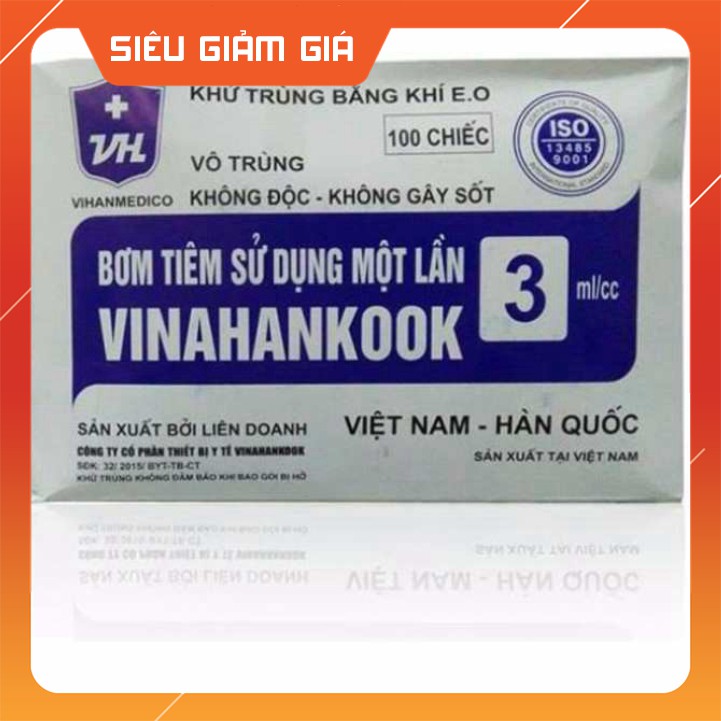 Bơm tiêm sử dụng 1 lần Vinahankook