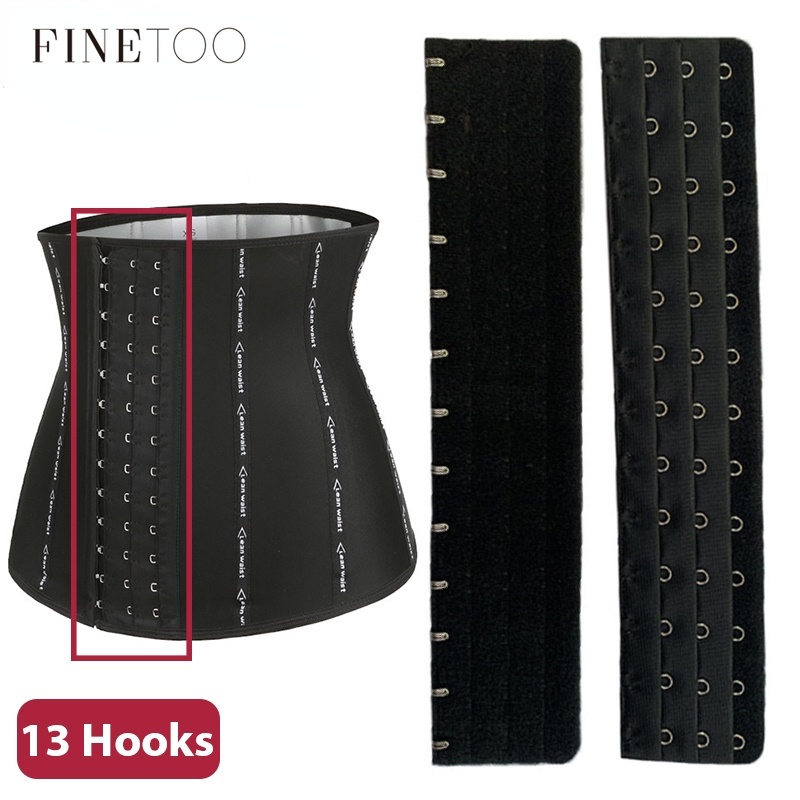 Set đai nới rộng dây áo ngực FINETOO 13 móc và mắc cài điều chỉnh được đàn hồi dành cho nữ