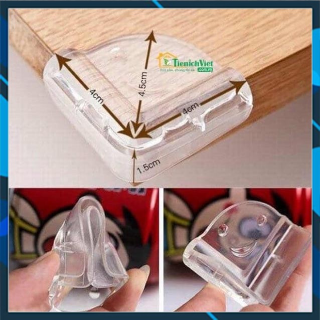 Sét 8 chiếc bọc góc bàn Silicon hàng chuẩn (Gia dụng tiện ích 102)