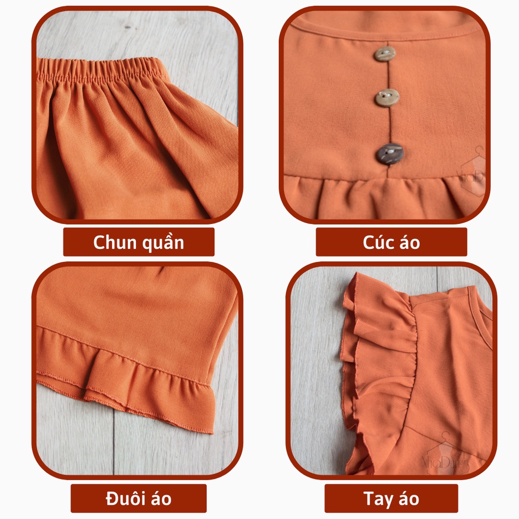 Đồ bộ nữ mặc nhà đồ ngủ nữ sát nách vải đũi không nhăn 4 nút Nhã Dung Store dưới 65kg siêu mát mẻ kiểu dáng dễ thương