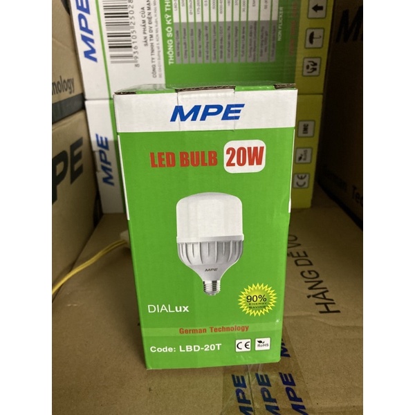 Đèn led trụ 20w trắng - vàng MPE