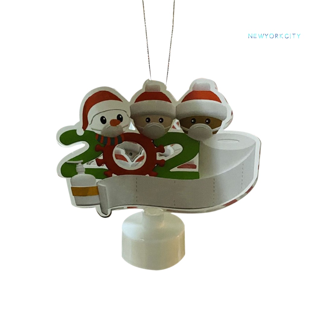 Vỏ Bọc Mặt Người Tuyết / Ông Già Noel Có Đèn LED Treo Trang Trí Cây Thông Giáng Sinh