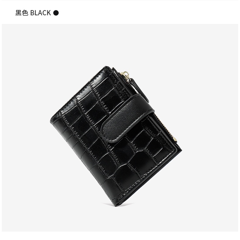 Ví gập vân rắn nhỏ - Hàng loại 1 - TB.Store VI36 11x9x2,5 cm
