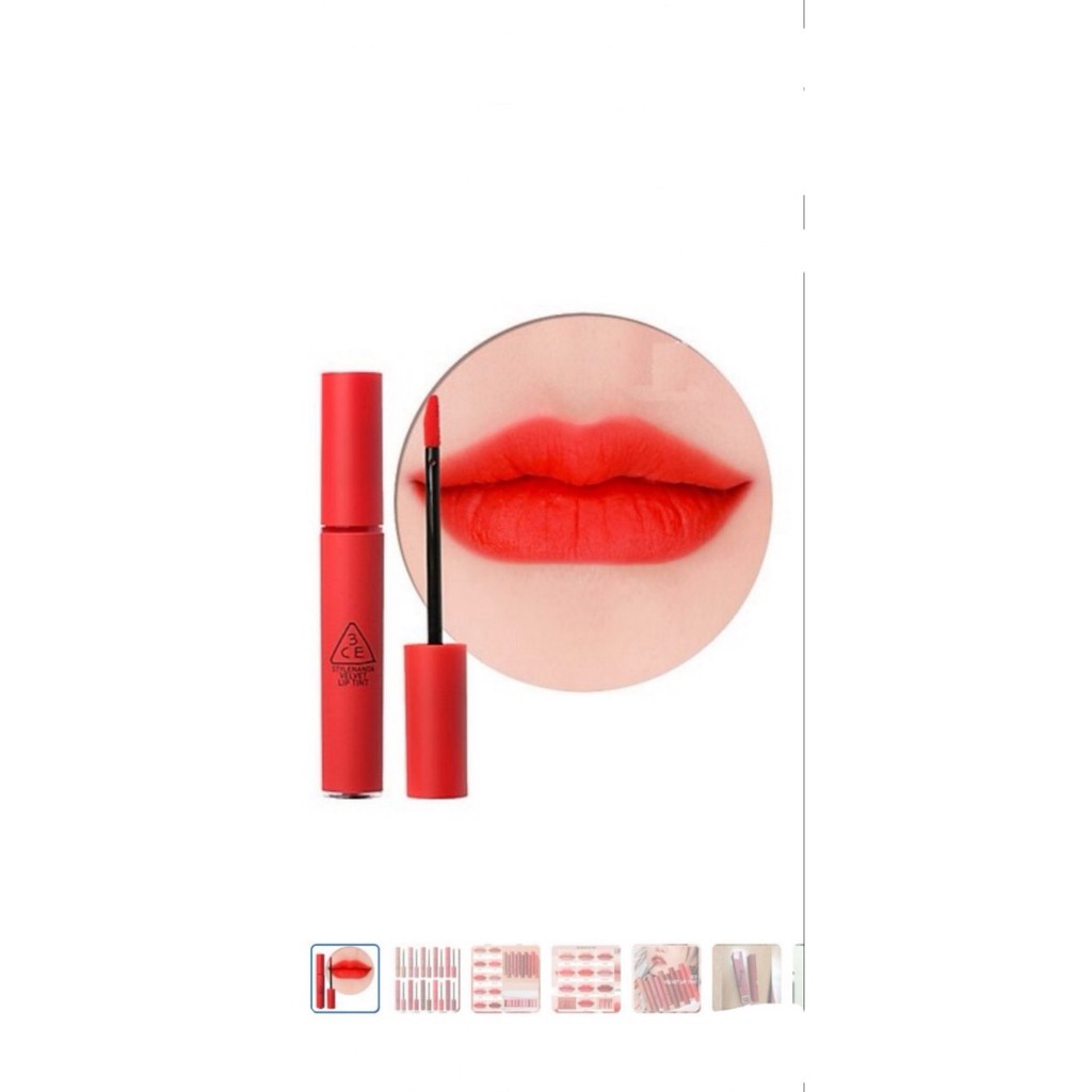 Son kem 3CE Velvet Lip Tint - Save Me ( Màu San Hô)