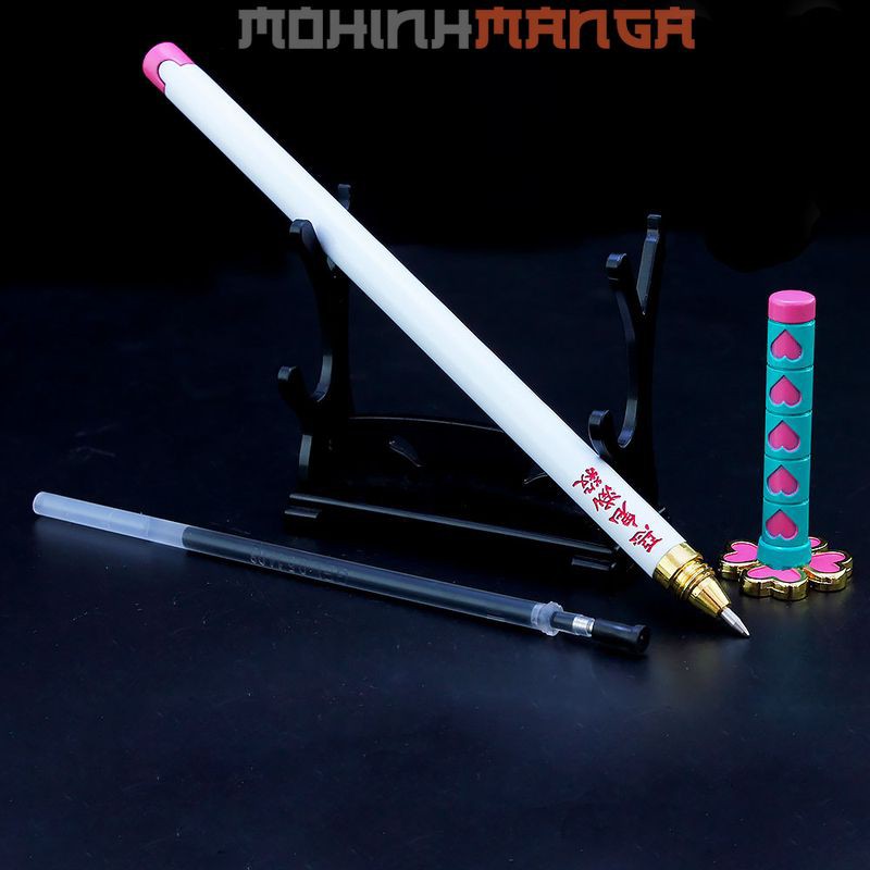 [CÓ QUÀ] Bút viết hình kiếm Kanroji Mitsuri Luyến Trụ Kimetsu no Yaiba Thanh Gươm Diệt Quỷ Cứu Nhân bằng hợp kim cao cấp