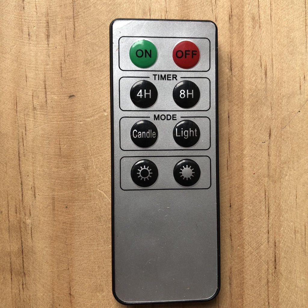 Nến điện tử VỎ NHỰA sử dụng điều khiển từ xa  đèn cầy remote tắt bật tiện lợi trang trí nhà hàng, quán cafe