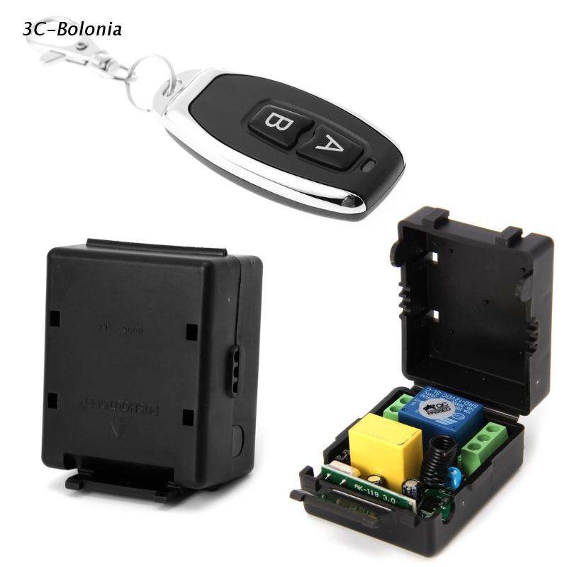 Bộ Công Tắc Điều Khiển Từ Xa Không Dây AC 220V 10A 1CH RF 315MHz