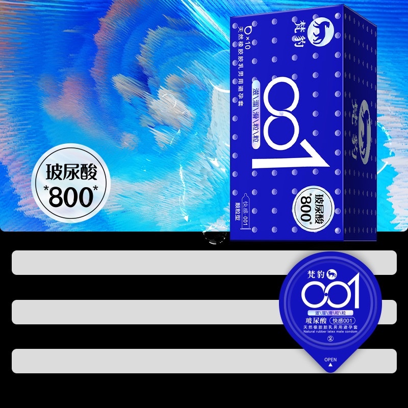 Bao cao su FANBAO Xanh 3D 001 siêu mỏng, nhiều gel, hương đào, gân gai, kéo dài thời gian hộp 10 bcs