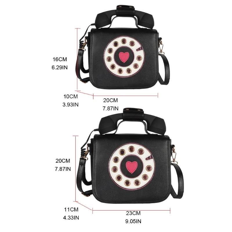 Youyo Túi Xách Da PU Đeo Chéo Hình Điện Thoại Phong Cách Retro Cho Nữ